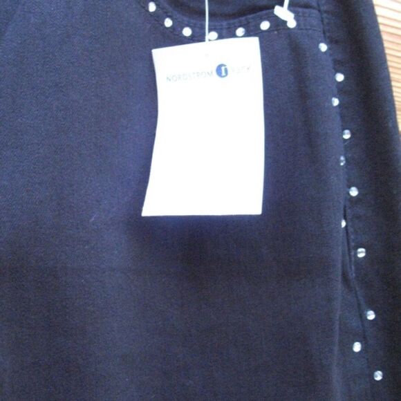 NWT Black Boot Cut Long Rhinestone Jeans - Picture 8 of 8